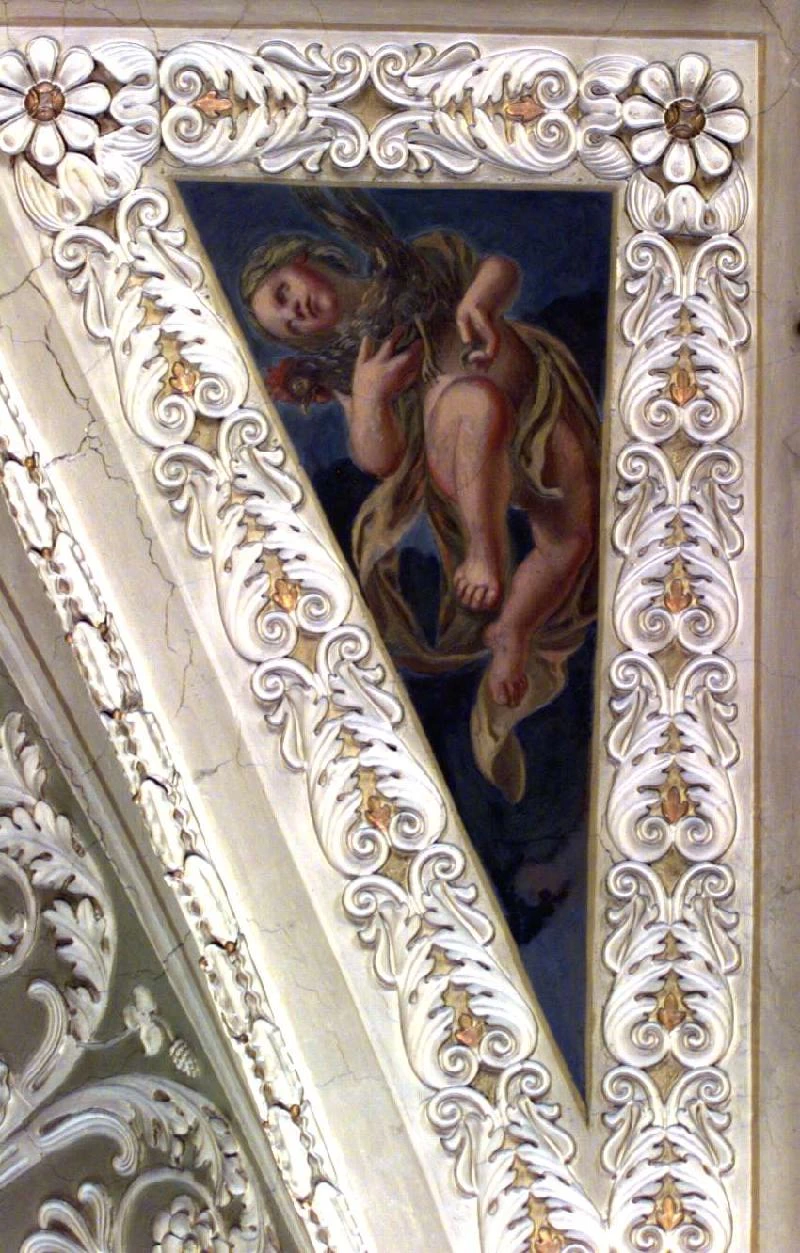 Angelo con gallo